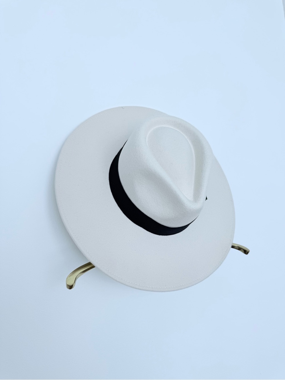 Brixton Joanna Felt Ivory Hat - S